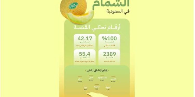 البيئة: نسبة الاكتفاء الذاتي من الشمام بلغت 100%.. والرياض الأعلى إنتاجية