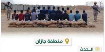 القبض على 21 مخالفًا بمنطقة جازان لتهريبهم 320 كيلوجرامًا من نبات القات المخدر