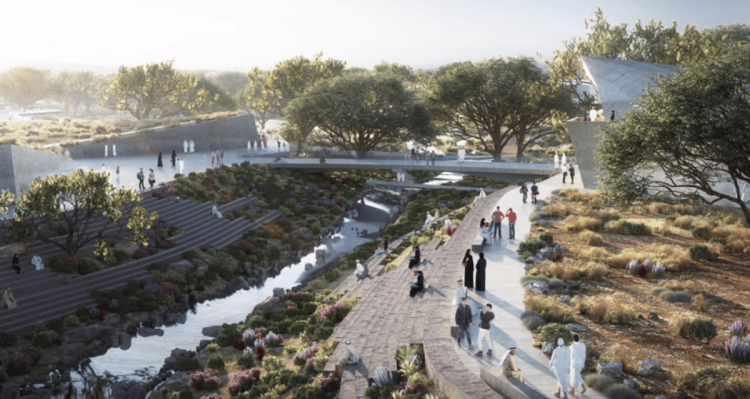 انطلاق تنفيذ حديقة الملك عبد العزيز في شمال الرياض