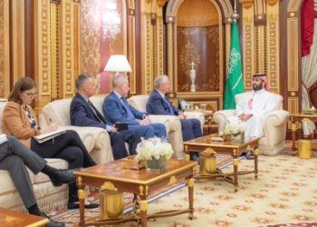 ولي العهد يستعرض العلاقات مع السيناتور كريس فان