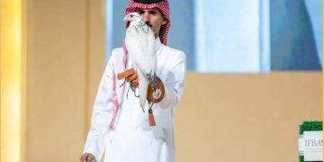 بـ 400 ألف ريال.. بيع أغلى صقر في منصة المزاد الدولي لمزارع إنتاج الصقور