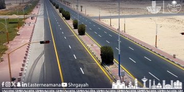 أمانة الشرقية تعزز السلامة المرورية في مداخل قرية العليا