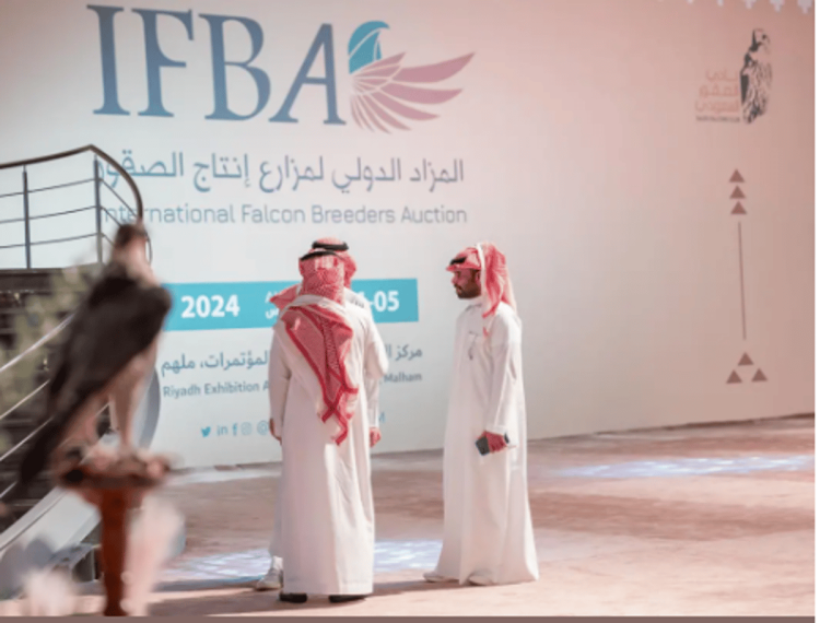 انطلاق المزاد الدولي لمزارع إنتاج الصقور 2024 بالرياض
