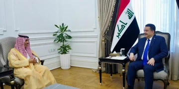 رئيس وزراء جمهورية العراق يستقبل سمو وزير الخارجية