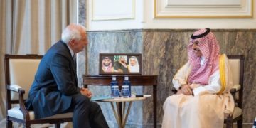فيصل بن فرحان وبوريل يبحثان التطورات الإقليمية