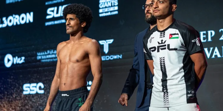 إعلان نتائج الأوزان الرسمية لنصف نهائي بطولة المقاتلين المحترفين في الرياض