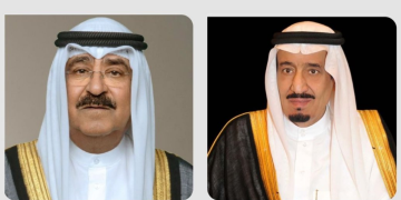 القيادة الكويتية تهنئ خادم الحرمين الشريفين بمناسبة اليوم الوطني الـ 94 للمملكة