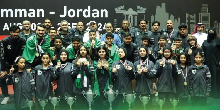 المنتخب السعودي لكرة الطاولة يحصد 17 ميدالية في بطولة غرب آسيا بالأردن