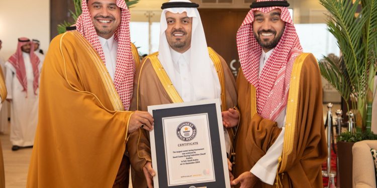 للمرة الرابعة.. مهرجان ولي العهد للهجن يدخل موسوعة “جينيس”