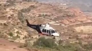 إسعاف جويّ لمصاب بحادث في جازان