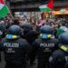 الشرطة الألمانية تعتقل 111 شخصا مؤقتا خلال مظاهرة مؤيدة لفلسطين