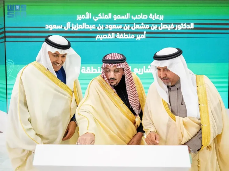 أمير القصيم يدشن 5 مشاريع للطرق بالمنطقة بتكلفة 421 مليون ريال
