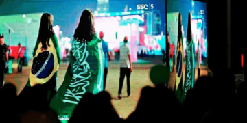 أهالي جازان يحتفلون بفوز المملكة باستضافة كأس العالم 2034