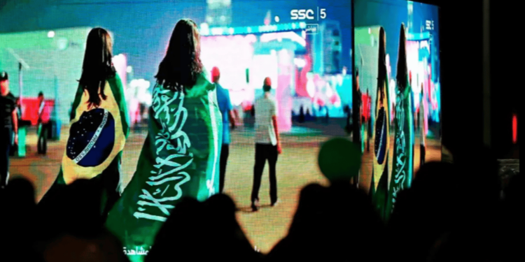 أهالي جازان يحتفلون بفوز المملكة باستضافة كأس العالم 2034