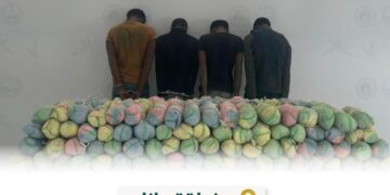 القبض على 4 مخالفين بمنطقة جازان لتهريبهم 144 كيلوجرامًا من نبات القات المخدر