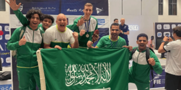 اللاعب السعودي حسن عابد يحقق فضية كأس العالم للمبارزة