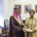 ولي العهد يتلقى رسالة خطية من رئيس جنوب إفريقيا