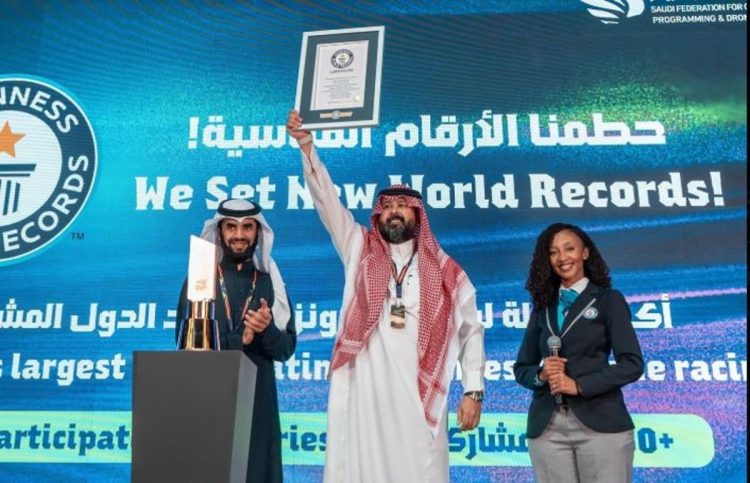 المملكة تدخل «غينيس» للأرقام القياسية وتتوج الفائزين بكأس العالم للدرونز