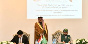 "إغاثي الملك سلمان" يوقع اتفاقية مبادرة إطعام مع الهلال الأحمر الطاجيكي