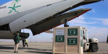 الطائرة السعودية الثامنة تغيث سوريا