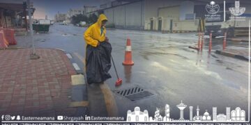 تصريف أكثر من مليون متر مكعب من مياه الأمطار في حاضرة الدمام
