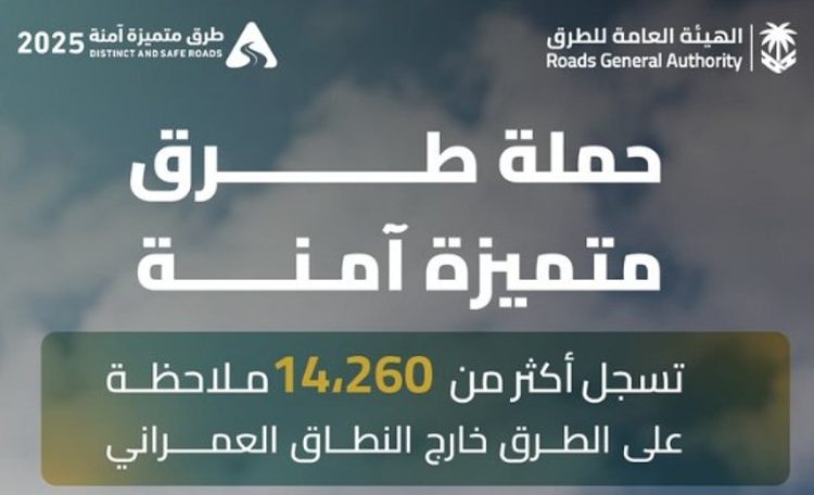 حملة "طرق متميزة آمنة" تسجل أكثر من 14 ألف ملاحظة في يومها الخامس