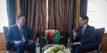وزير الخارجية يبحث مع 'الدبيبة' العلاقات السعودية الليبية