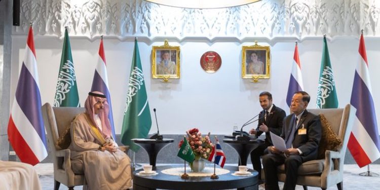وزير الخارجية يناقش أوجه التعاون مع رئيسي البرلمان ومجلس النواب في تايلند