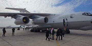 وصول الطائرة الإغاثية السعودية الخامسة عشرة لدعم الشعب السوري