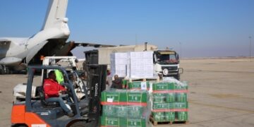 وصول الطائرة الإغاثية السعودية الرابعة إلى سوريا