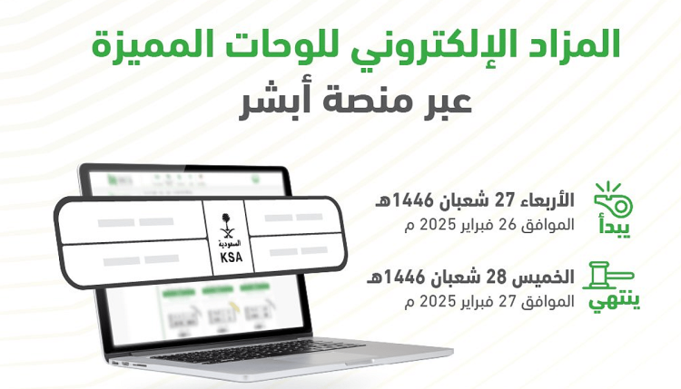 «المرور»: طرح مزاد اللوحات الإلكتروني غدًا الأربعاء