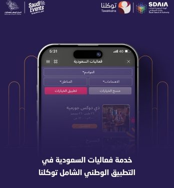 إدراج 'فعاليات السعودية' ضِمن 'توكّلنا'