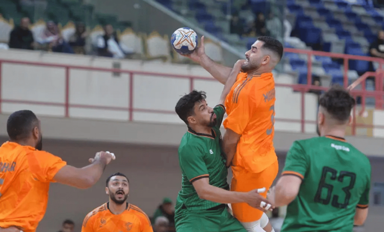 مضر يجتاز النور في قمة مثيرة بـ "دوري كبار اليد"