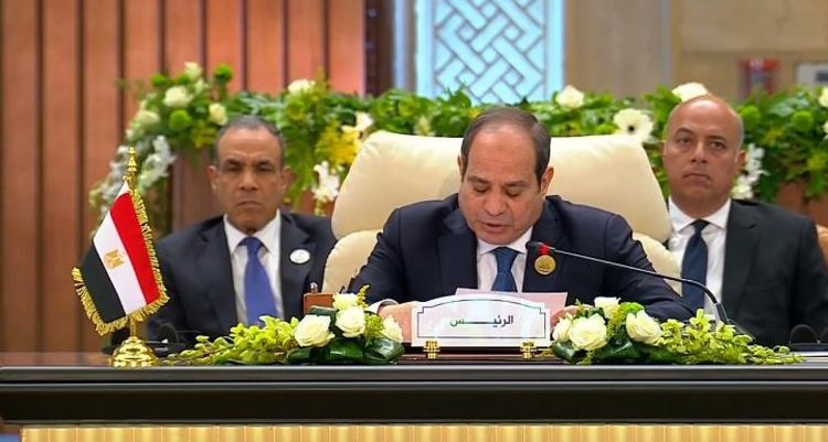 الرئيس المصري: ندعم بقاء أهل غزة في أراضيهم ونتصدى بكل قوة لمحاولات التهجير