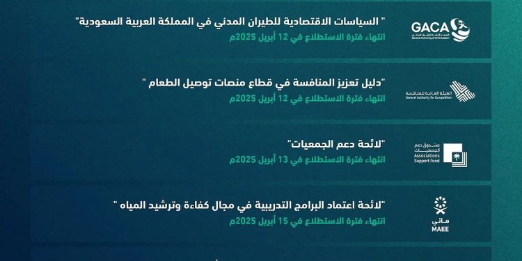 طرح 23 مشروعًا عبر منصة «استطلاع» لأخذ المرئيات بشأنها