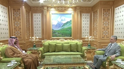 الأمير تركي بن محمد ورئيس تركمانستان يستعرضان العلاقات الثنائية