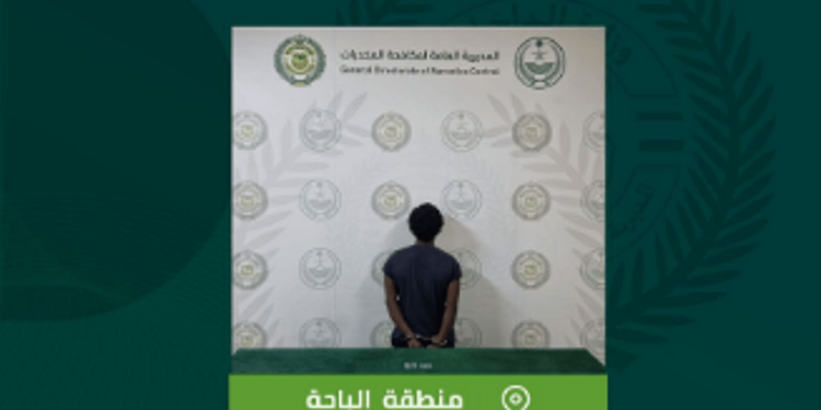القبض على مخالف بمنطقة الباحة لترويجه الحشيش والإمفيتامين المخدرتين