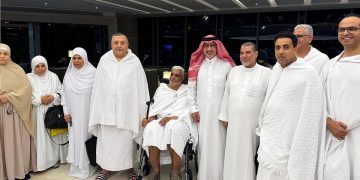السفير «الحصيني» يودّع ضيوف برنامج خادم الحرمين الشريفين من حجاج مصر