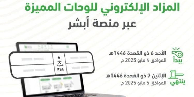 المرور: طرح مزاد اللوحات الإلكتروني غدًا الأحد
