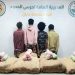 حرس الحدود بجازان يقبض على 4 مخالفين لتهريبهم 120كيلوجرامًا من القات