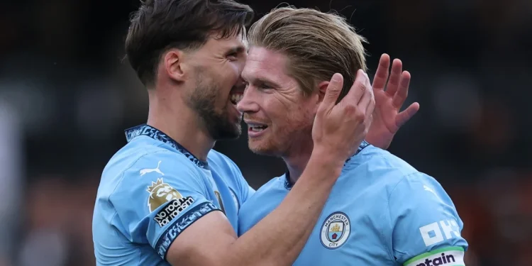 مانشستر سيتي يضمن المشاركة في دوري الأبطال بعد فوزه على فولهام