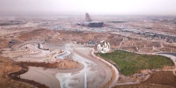 مشاهد تُوثّق تقدُّم الأعمال في حديقة الملك سلمان