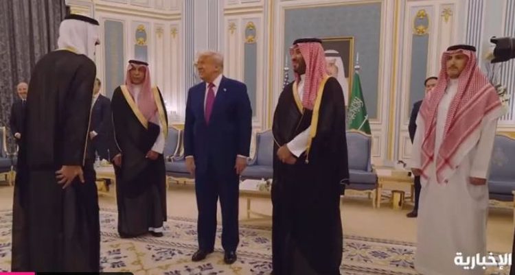 ولي العهد يستقبل الرئيس الأمريكي في قصر اليمامة بالرياض