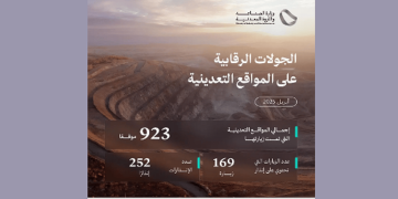 "الصناعة" تنفذ 923 جولة رقابية على المواقع التعدينية خلال أبريل الماضي