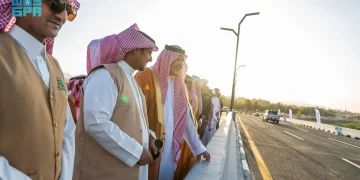 أمير منطقة حائل يفتتح مشروع جسر السمراء