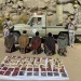 القبض على 5 مخالفين لنظام أمن الحدود لتهريبهم 57.6 كيلوجرامًا من الحشيش بجازان