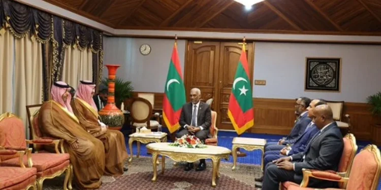 رئيس جمهورية المالديف يبحث تعزيز التعاون مع الرئيس التنفيذي للصندوق السعودي للتنمية