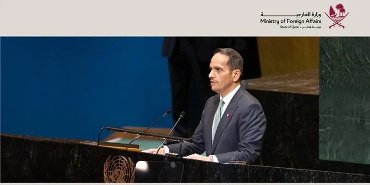 رئيس وزراء قطر: «حل الدولتين» الخيار الوحيد لإنهاء الصراع الفلسطيني وتحقيق السلام الشامل