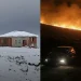 صور من تركيا.. ثلوج تغطي شرقها وحرائق تشتعل في غربها