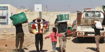 مساعدات سعودية للنازحين من السويداء